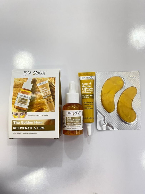 پک جوانساز گلد کلاژن بالانس BALANCE | دور چشم و سرم گلد کلاژن