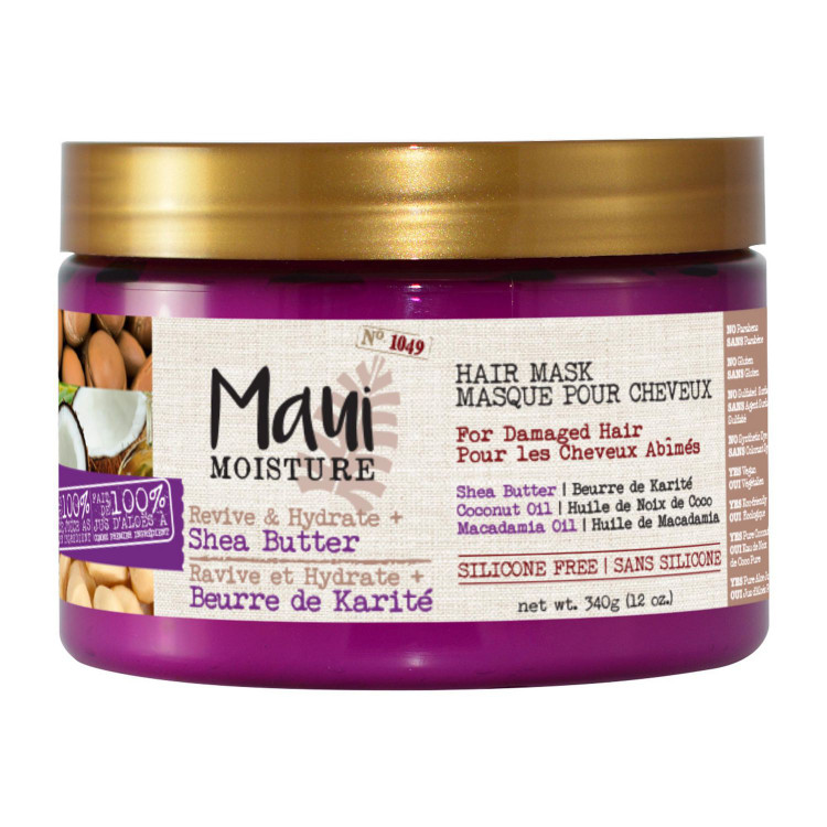 ماسک مو شی باتر Shea Butter مائویی Maui وزن 340 گرم | تقویت کننده و آبرسان قوی مو