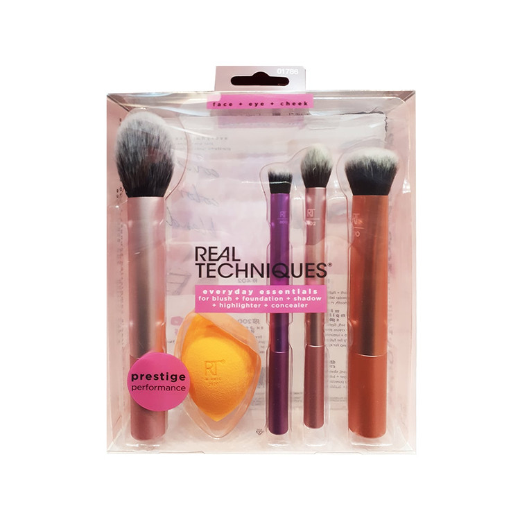 ست میکاپ براش و بلندر ریل تکنیک Real techniques اصل مدل Everyday Essentials