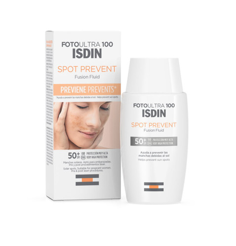 فلوئید ضد آفتاب فتو اولترا اسپات ایزدین SPF100 مناسب پوست دارای لک ۵۰ میلی لیتر