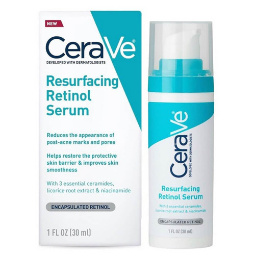 سرم رتینول بازسازی کننده پوست سراوی CeraVe حجم 30 میل | کوچک کننده منافذ و روشن کننده