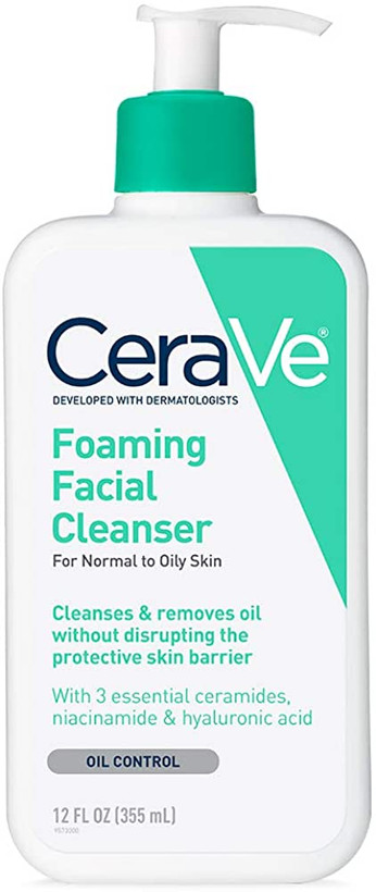 فوم شستشوی صورت سراوی Cerave – مخصوص پوست نرمال و چرب – حجم 355 میل
