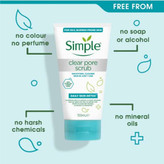 اسکراب پوست چرب clear pore سیمپل