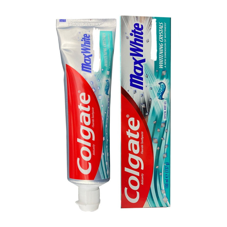 خمیردندان مکس وایت کولگیت مدل WHITENING Cristalli | سفید کننده قوی دندان | 75 میل