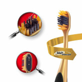 مسواک نرم ذغالی کلگیت 360 درجه گلد Colgate 360 Charcoal Gold