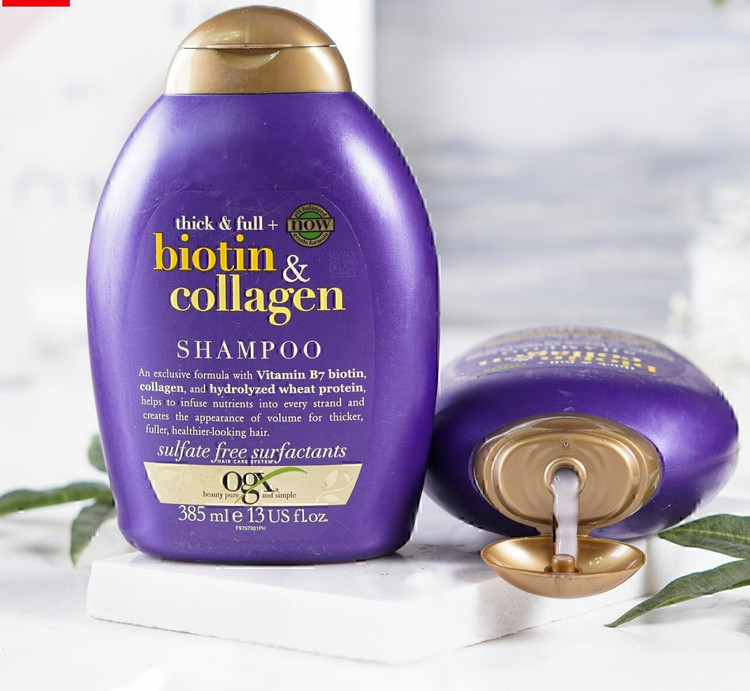شامپو بیوتین و کلاژن اوجی ایکس OGX Biotin and collagen Shampo