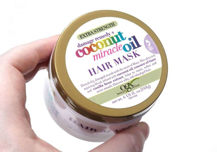 ماسک مو روغن نارگیل میراکل OGX او جی ایکس | بدون سولفات، ترمیم و نرم کننده فوق العاده مو