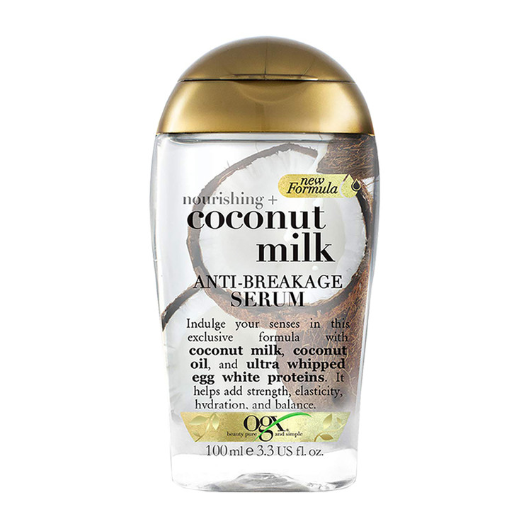 سرم ضد موخوره و شکنندگی او جی ایکس OGX مدل شیر نارگیل (کوکونات میلک) | حجم 100 میل