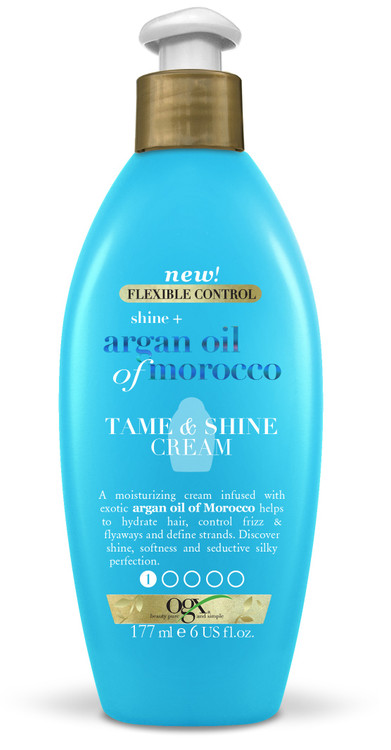 کرم موی اوجی ایکس OGX مدل روغن آرگان حجم 177 میل | آبرسان قوی، ضد وز و درخشان کننده