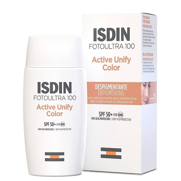 کرم ضد آفتاب رنگی ایزدین مدل اکتیو یونیفای Active Unify SPF 50