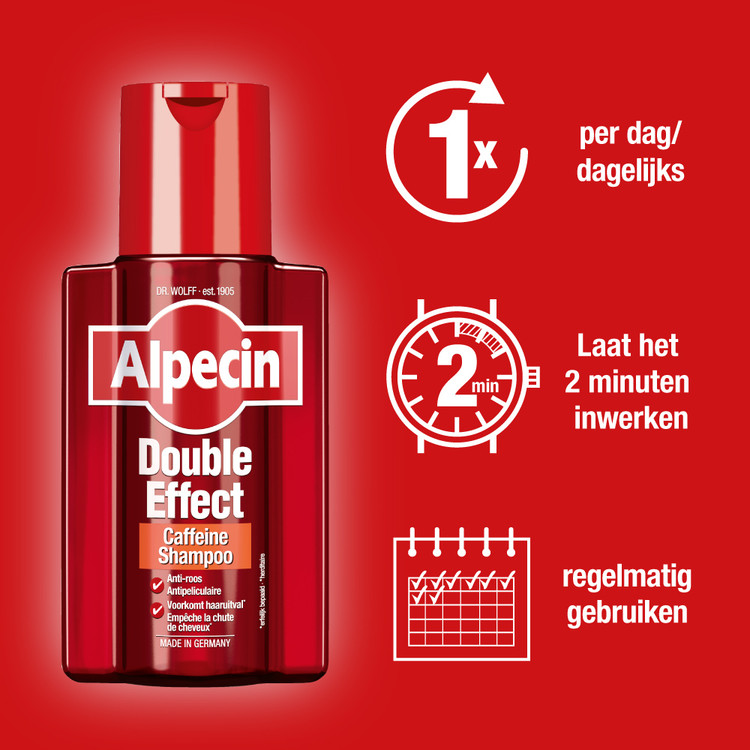 قیمت شامپو کافئین آلپسین مدل دابل افکت برای درمان شوره و ریزش مو