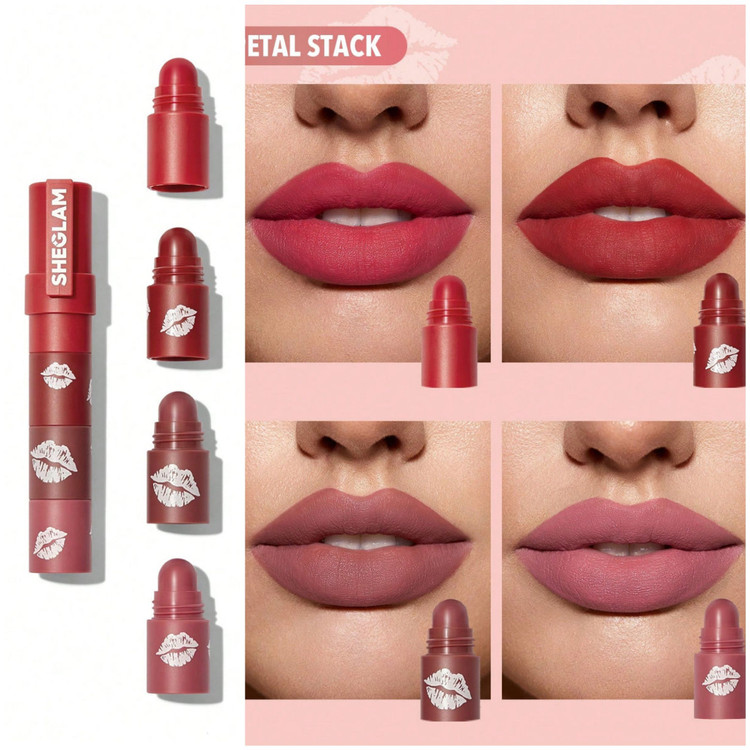 رژلب طبقه ای MEGA LIP استکس شیگلم رنگ Petal Stack