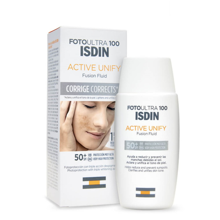 کرم ضد آفتاب ایزدین مدل ACTIVE UNIFY حاوی SPF50 حجم 50 میل