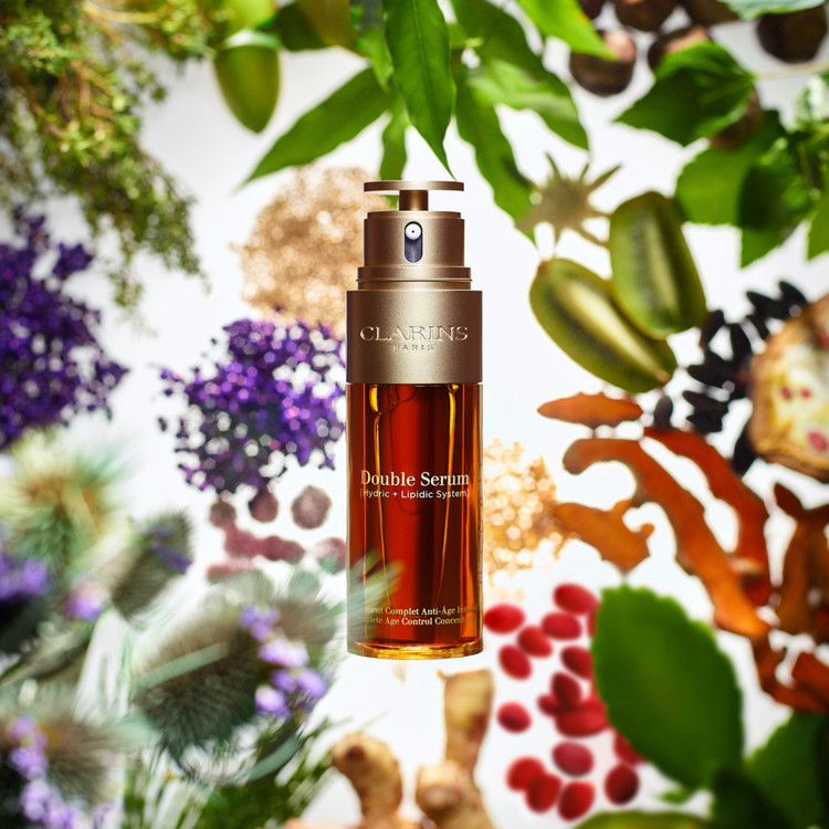 دابل سرم ضد پیری کلارنس | کنسانتره صاف کننده و کنترل پیری پوست Clarins Double Serum