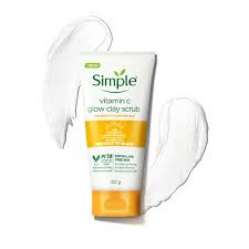 ژل شستشو صورت  روشن کننده ویتامین C سیمپل Simple مدل گلو Glow حجم 150 میل