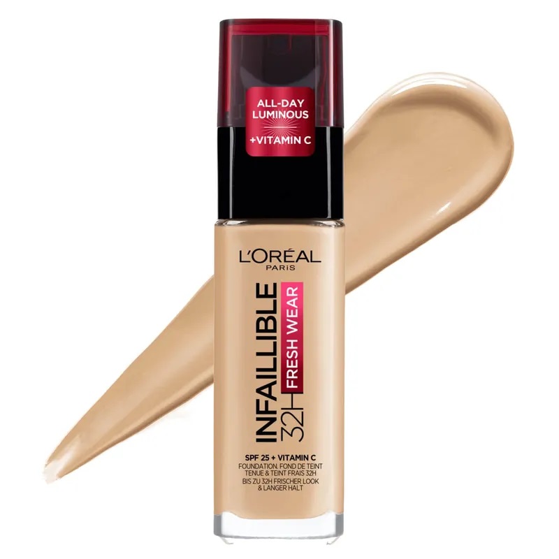 کرم پودر مایع 32 ساعته و ضد آب مدل LOREAL INFAILLIBLE 32H FRESH WEAR FOUNDATION 100