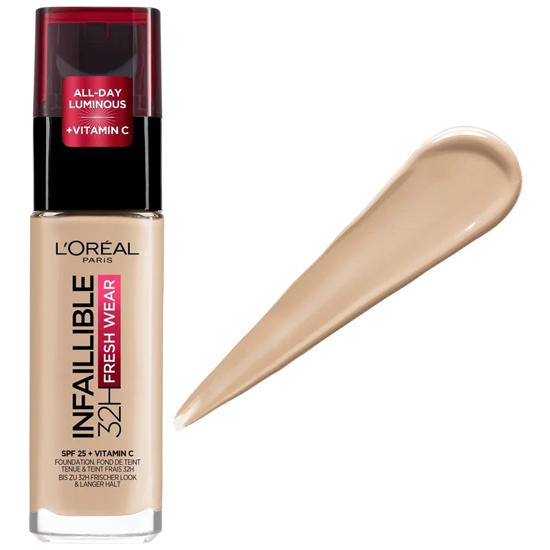 کرم پودر مایع 32 ساعته و ضد آب مدل LOREAL INFAILLIBLE 32H FRESH WEAR FOUNDATION 130