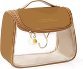 کیف لوازم آرایش واش بگ چرمی (دارای آویز)