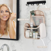 کیف لوازم آرایش واش بگ چرمی (دارای آویز)