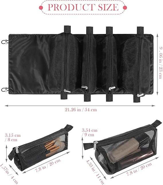 کیف لوازم آرایش مسافرتی تاشو(چهار خونه)