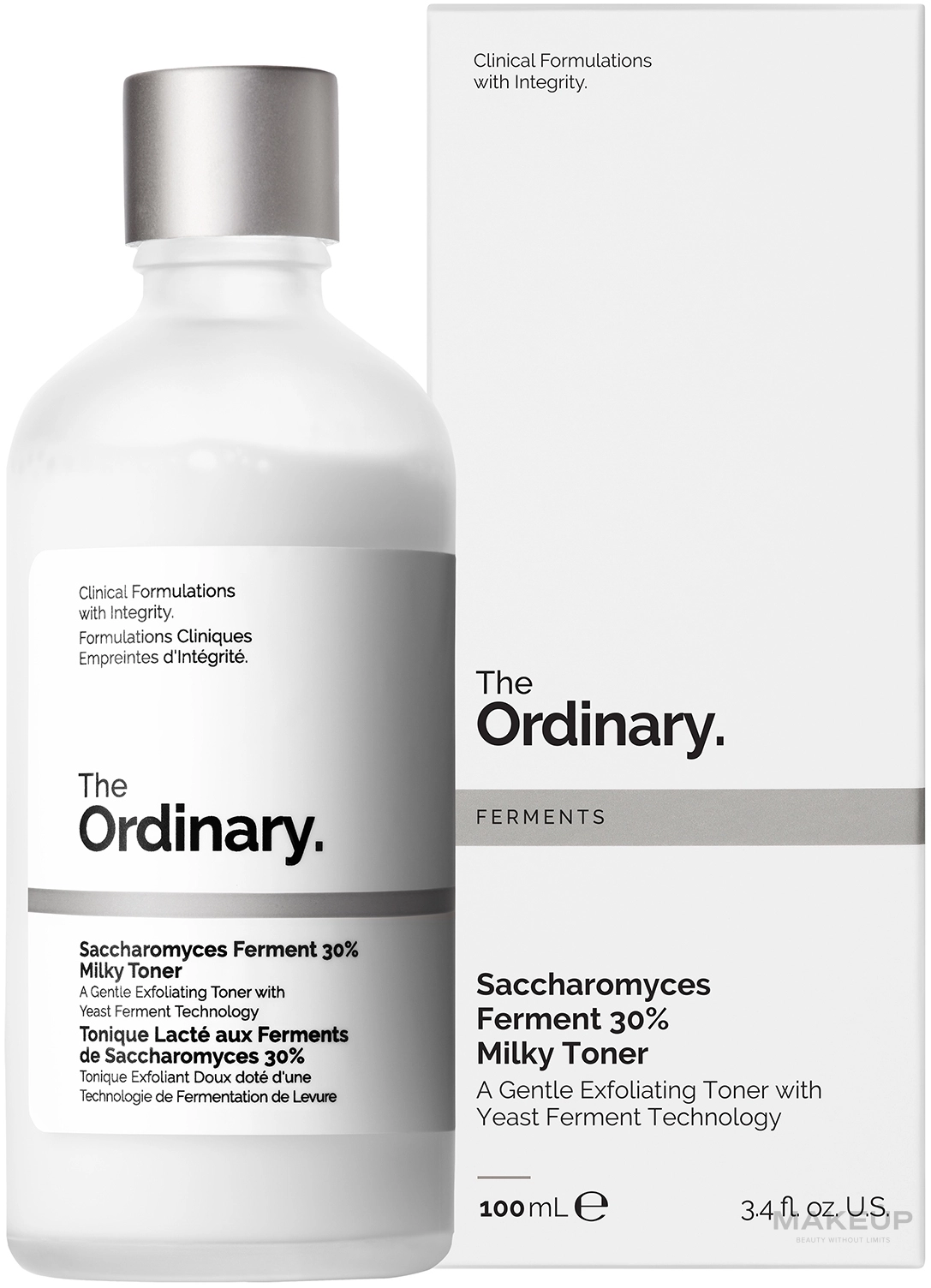 تونر شیری اوردینری با 30% تخمیر ساکارومایسس The Ordinary آبرسانی، لایه‌برداری ملایم و روشن‌کنندگی پوست