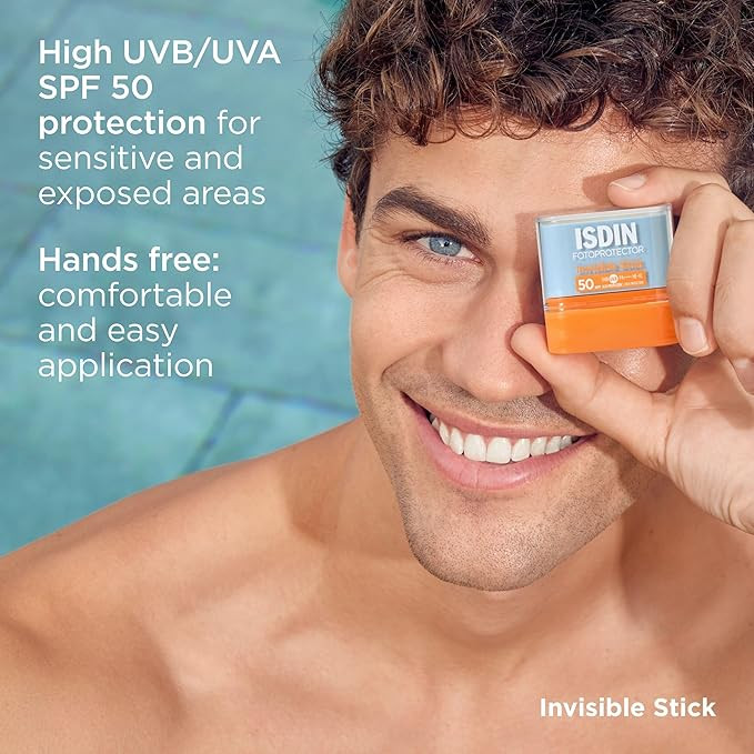 عکس استیک ضدآفتاب ایزدین اصل، مناسب خرید آنلاین و محافظت قوی در برابر آفتاب