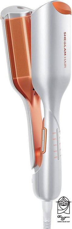 دستگاه ویو کننده مو شیگلم مدل Beach Babe با صفحات سرامیکی برای ایجاد فر ساحلی طبیعی و ماندگار