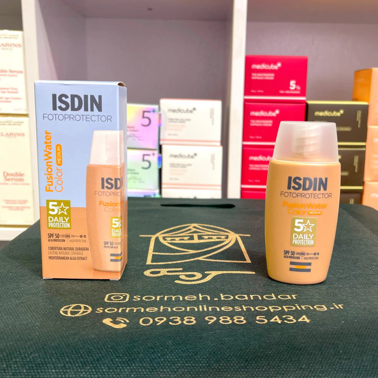 ضد آفتاب فیوژن واتر SPF50 رنگی ایزدین