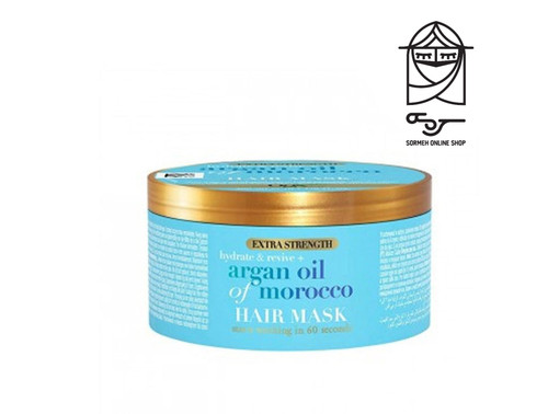 ماسک مو روغن آرگان مراکش OGX او جی ایکس بدون سولفات، مرطوب کننده عمیق و نرم کننده