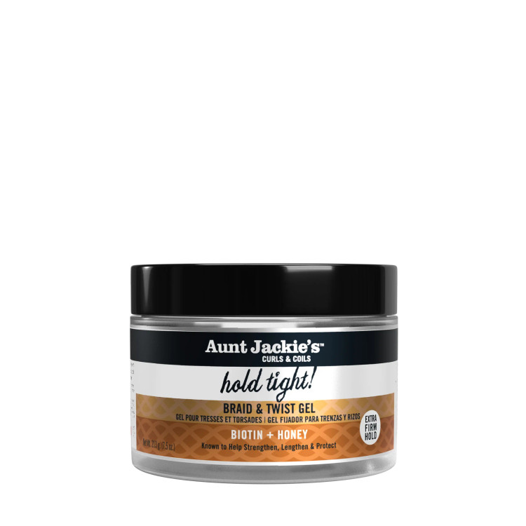 بافت ژل حالت دهنده قوی موی فر Aunt Jackie’s Hold Tight مناسب توییست و دردلاک.