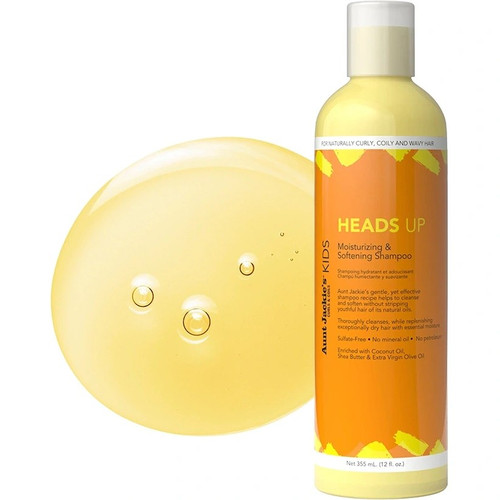 خرید شامپو بچه موی فر Aunt Jackie’s مدل Heads Up آبرسان و نرم کننده قوی