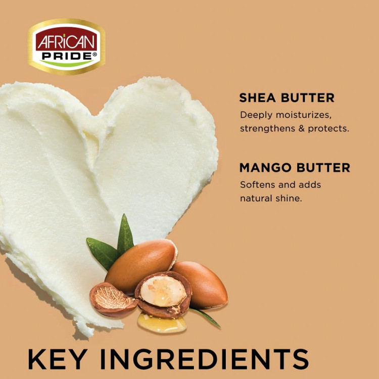 آبرسان موی فر African Pride Shea Miracle برای کنترل وز و تعریف فر