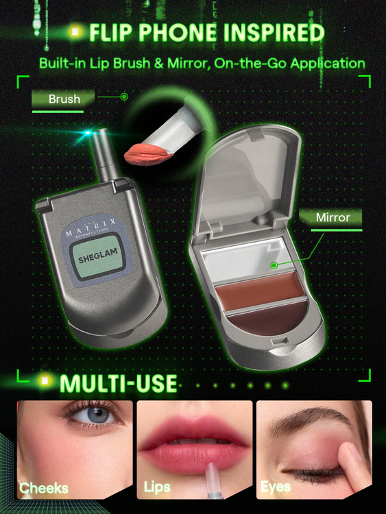 بافت پودری و نرم رژگونه SHEGLAM Going Digital