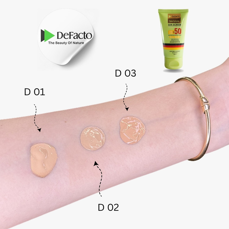 ضد آفتاب رنگی فاقد چربی SPF 50 دفکتو مناسب پوست چرب و جوش دار 50 میل