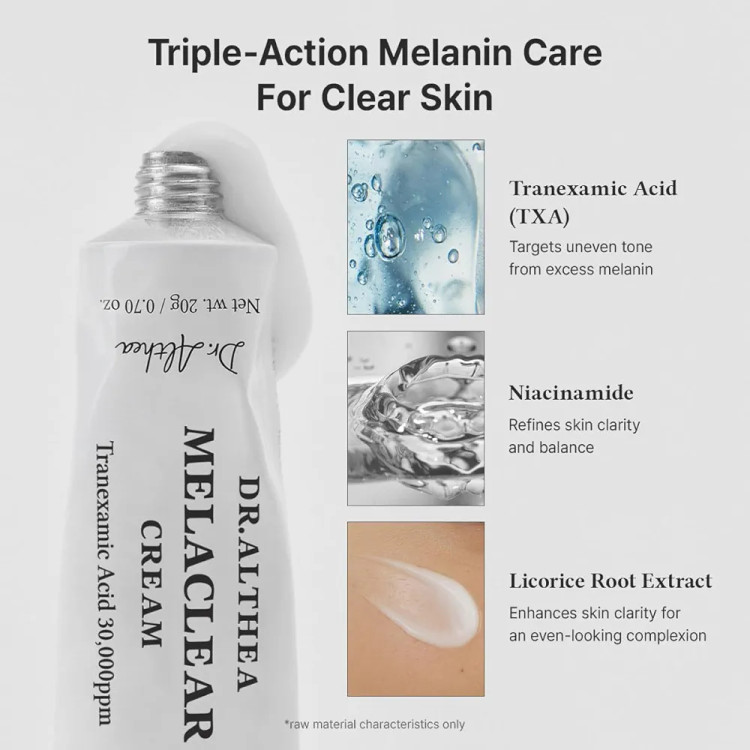 کرم ضد لک Dr.Althea Melaclear Cream برای مراقبت از لک و تیرگی پوست