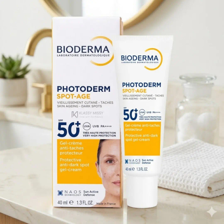 ضد آفتاب فتودرم +Spot Age SPF50 بایودرما بسته بندی جدید