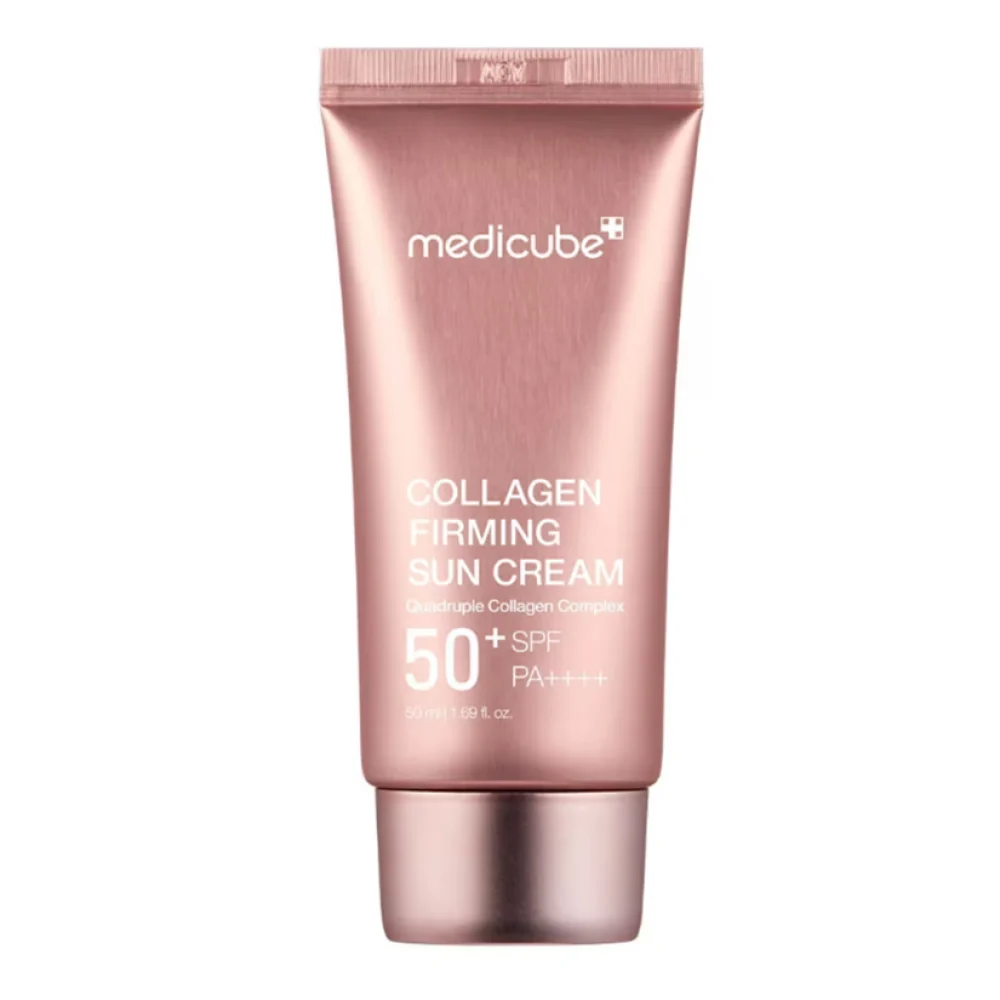 ضد آفتاب کلاژن مدی کیوب Collagen Firming Sun Cream SPF50+ حجم ۵۰ میلی لیتر
